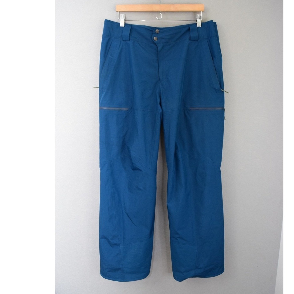 Patagonia Powder Town Pants XL Blue H2No RECCO Waterproof Ski Snowboard Mens